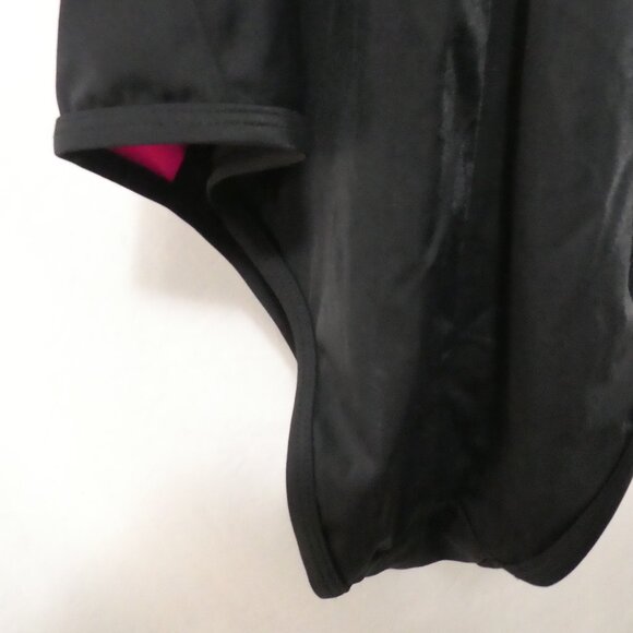 TORRID | size 2 | Black & Pink Lattice Peekaboo Push Up Demi Swimsuit One Piece - Picture 12 of 14